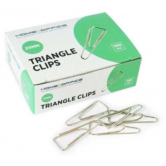 HnO Triangle Paper Clip 25mm 100'S